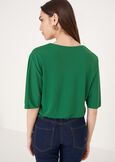 Blusa Celina in jersey VERDE GARDENROSA FUCSIA Donna immagine n. 3