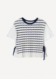 Sensei layered knit top BLU Woman image number 5