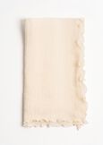 Sunny solid-color scarf NERO BLACKBLU MIDNIGHTBEIGEVIOLA VINACCIA Woman image number 1
