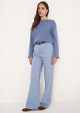 Mia oversized knit top MARRONE CAFFECELESTE FIORDALISO Woman image number 4
