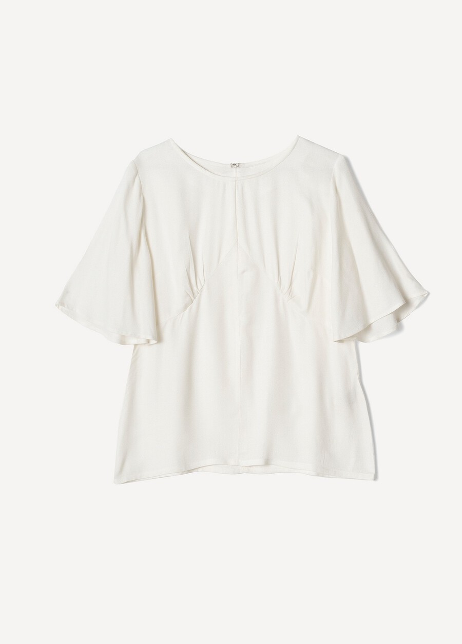 Blusa Bally In 100% Viscosa MARRONE JAVABIANCO BURRO Donna , immagine n. 5