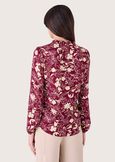 Sveva 100% viscose fabric blouse VIOLA MOSTO Woman image number 3