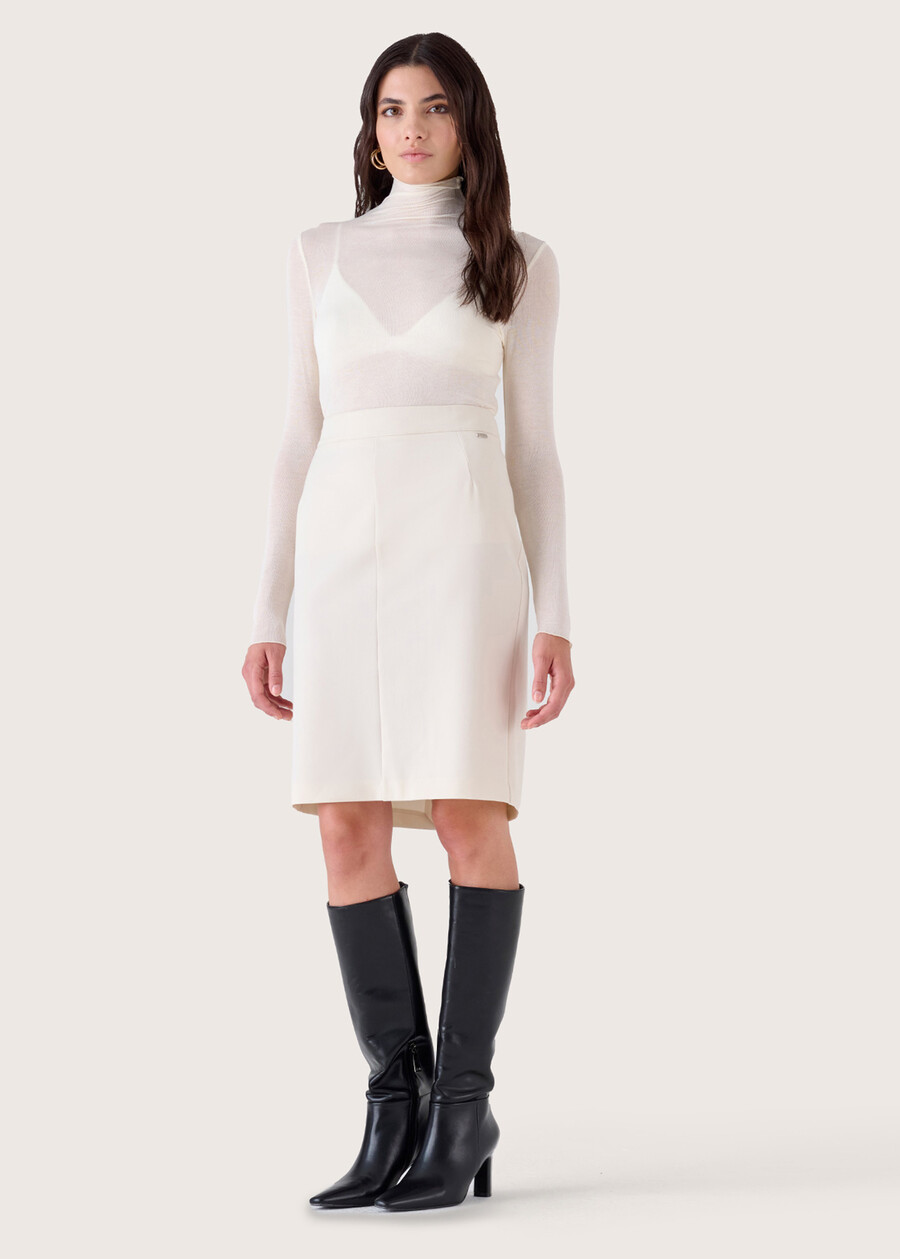 Gonna Gladys in tessuto tecnico NERO BLACKBEIGE GESSOBLU Donna , immagine n. 3