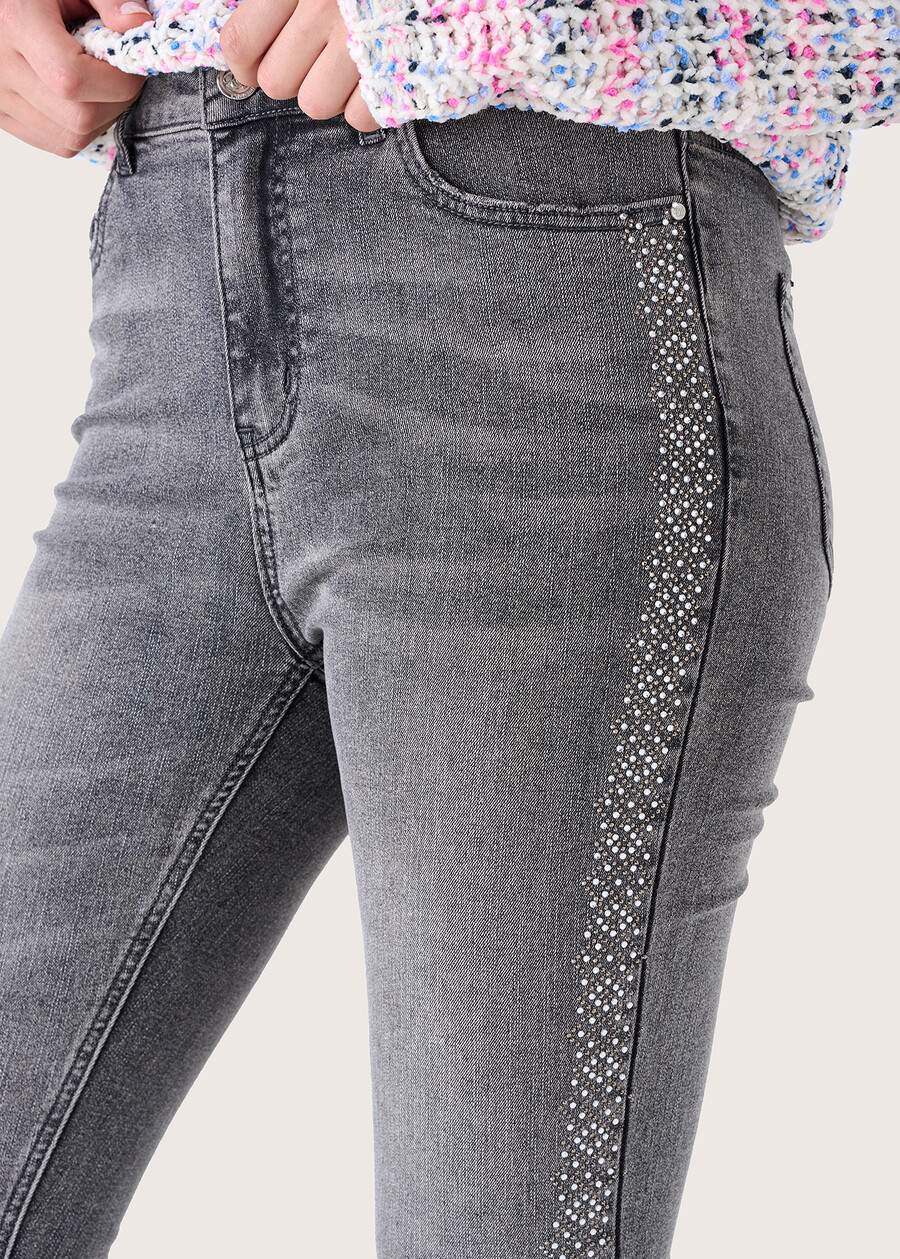 Pantalone Daniel in denim di cotone GREY DENIM Donna , immagine n. 3