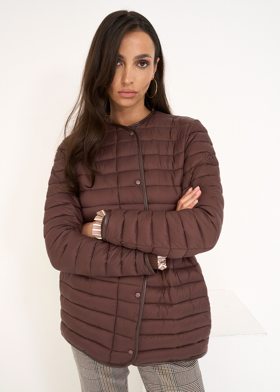 Piumino leggero Park con cintura MARRONEGRIGIO Donna , immagine n. 6