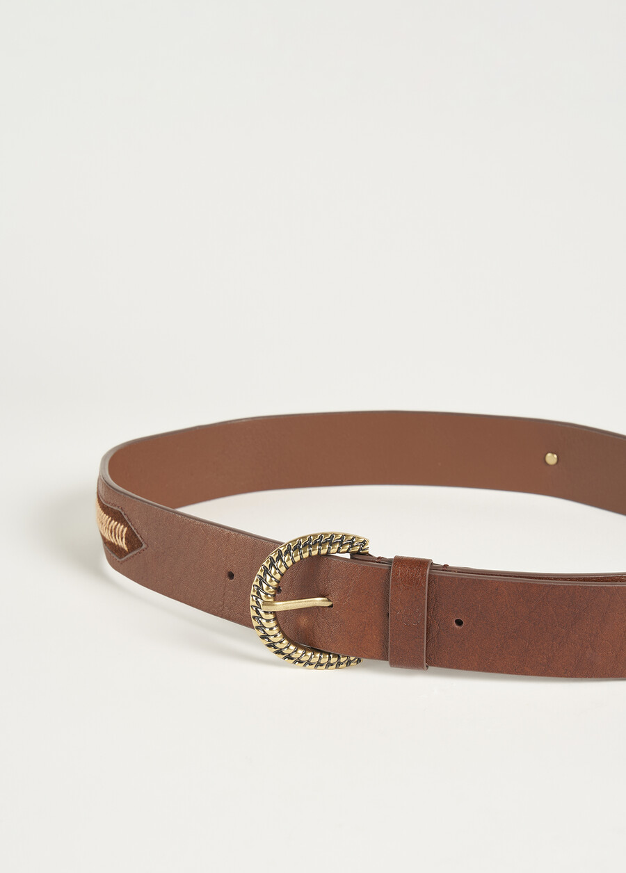 Cintura Caleida 100% vera pelle MARRONE Donna , immagine n. 3