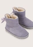 Sahy snowboots in eco-suede for girls GRIGIO MEDIUM GREY Woman image number 2