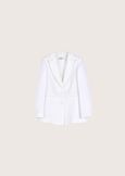 Giasmine linen blend blazer ROSSO ARAGOSTABIANCO WHITEBLUE OLTREMARE VERDE GARDEN Woman image number 5