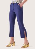 Pantalone Jacquelic effetto stuoia BLUE OLTREMARE MARRONE AMBER Donna immagine n. 2