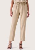 Pantaloni Piper in lino e cotone BEIGE SAFARIBLUE OLTREMARE  Donna immagine n. 2