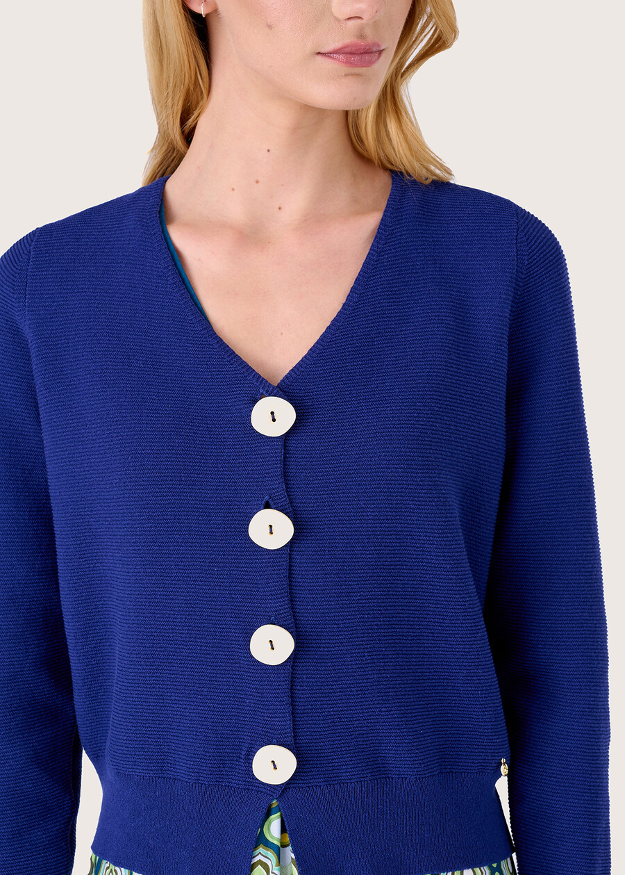 Cardigan Carlen 100% cotone BLU Donna , immagine n. 2