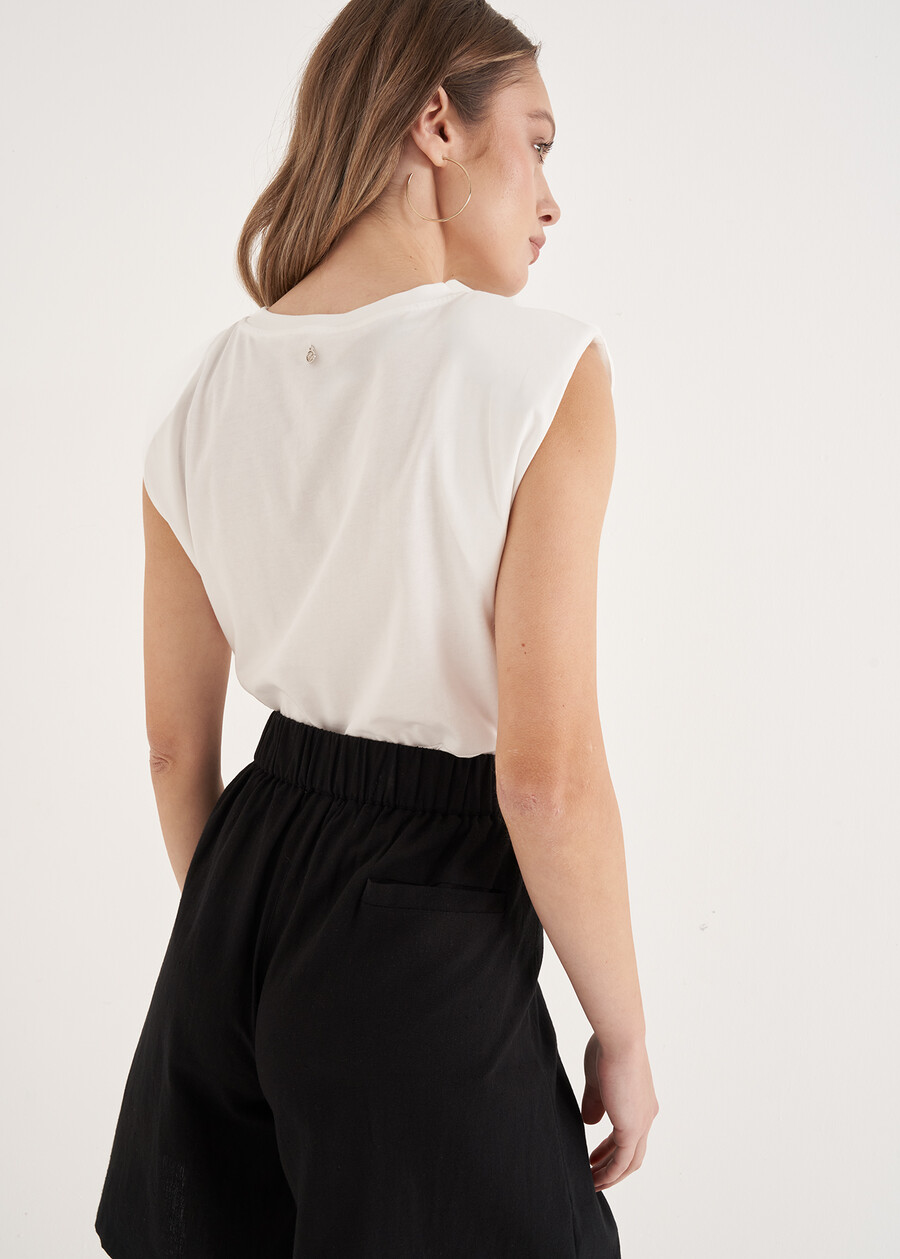 Canotta Tabita 100% Cotone BLUBIANCO WHITE Donna , immagine n. 4