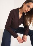 Cannes solid-color shirt MARRONE CAFFE Woman image number 1