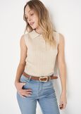 Soya armhole top BEIGE GREIGE Woman image number 1