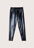 Leggings Lizzie in ecopelle NERO BLACKGRIGIO GUN METAL Donna immagine n. 5
