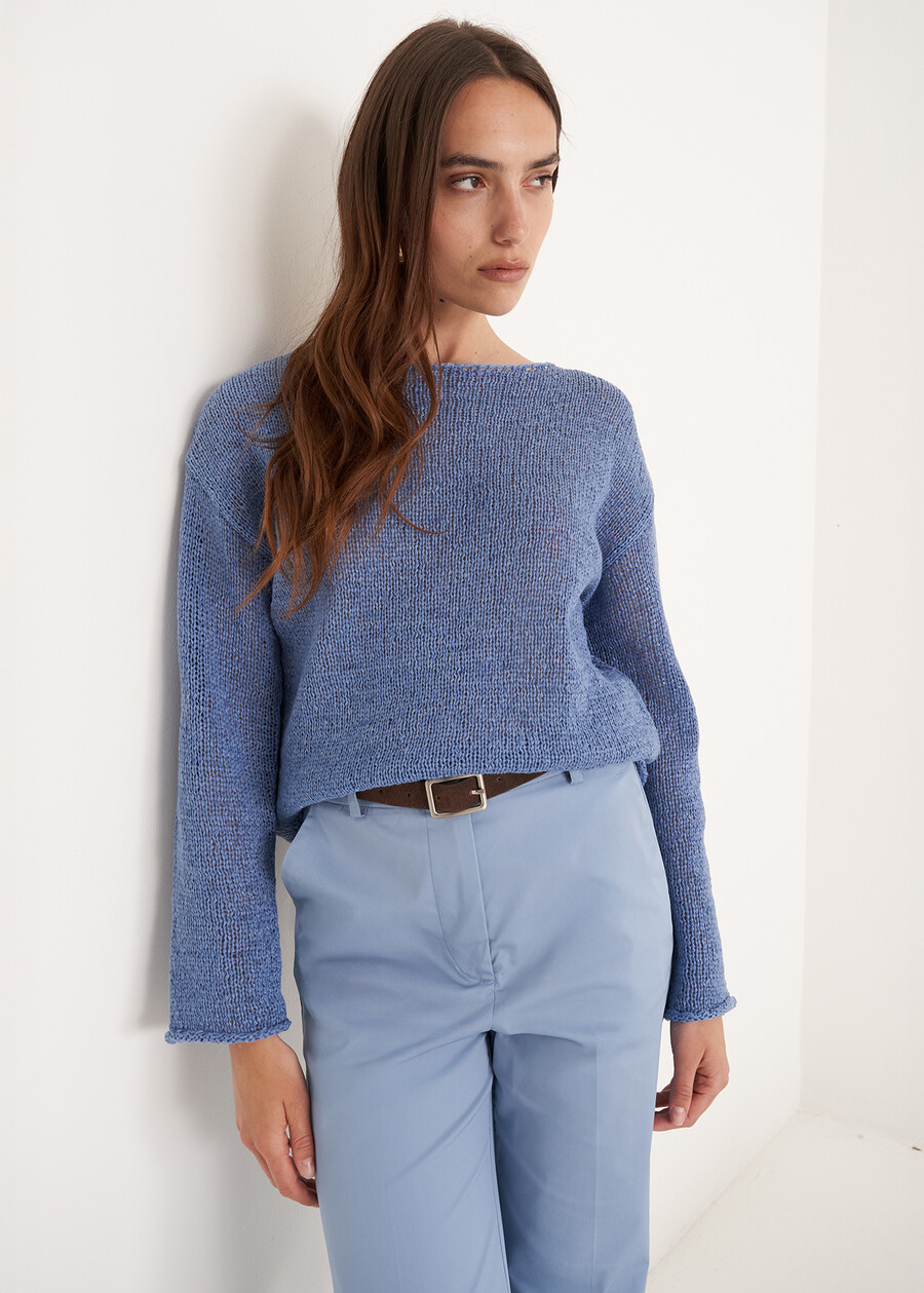 Maglia Mia oversize MARRONE CAFFECELESTE FIORDALISO Donna , immagine n. 1