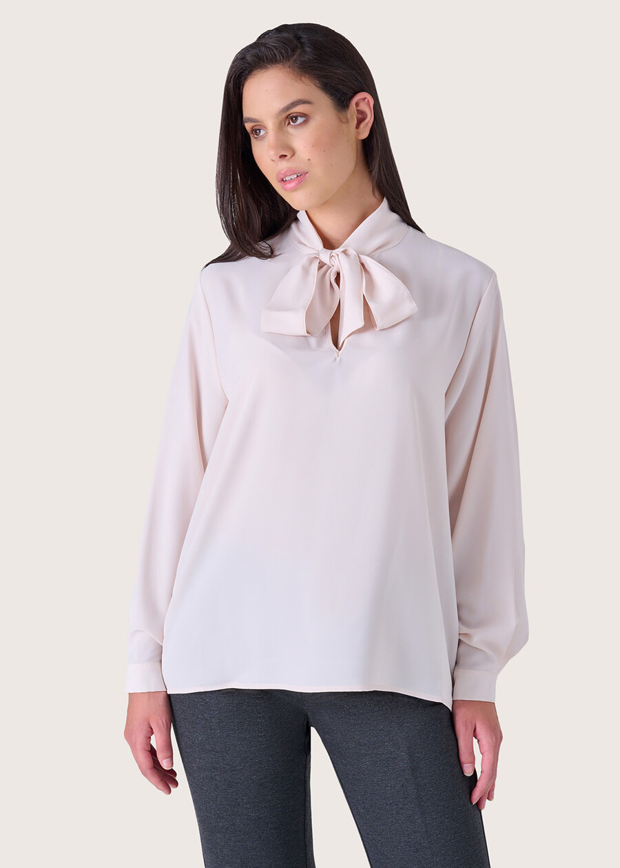 Blusa Giasmine con sciarpina BEIGE LANA Donna , immagine n. 1