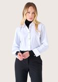 Charly 100% cotton shirt BIANCO WHITE Woman image number 1