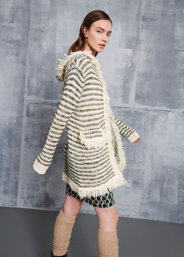 Cervia knitted cardigan BEIGE NAVAJO Woman null