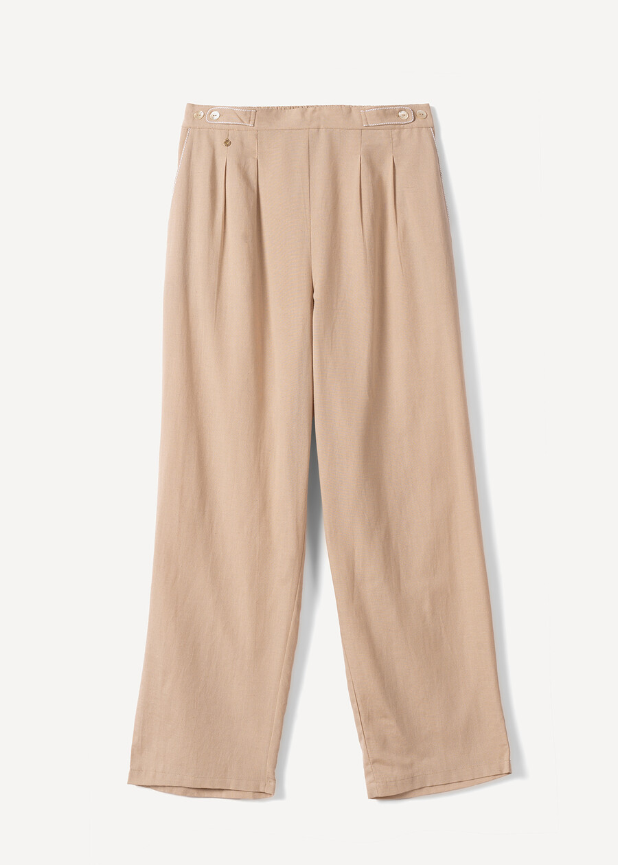 Patrics wide-leg trousers BEIGE Woman , image number 5