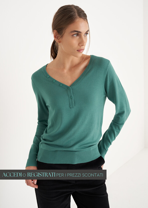 Maglia Megans in viscosa VERDE Donna null