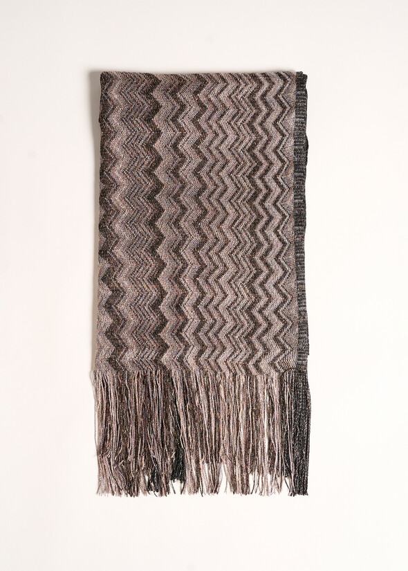 Sciarpa Sonia in lurex NERO BLACK Donna null