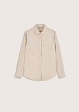Camicia in velluto Cris BEIGE LANAVIOLA CENERE Donna immagine n. 4