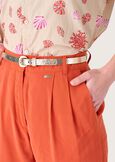 Gigi trousers with cupro effect MARRONE CACAO Woman image number 3