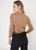 Marge cotton e silk jersey GRIGIO TORTORANERO BLACK Woman image number 3