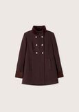 Elisir coat with collar NERO BLACKMARRONE JAVA Woman image number 5