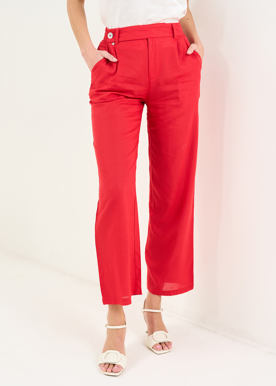 Phil straight-leg trousers ROSSO Woman , image number 2