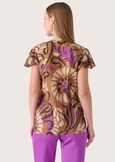 Stefy 100% cotton t-shirt MARRONE CACAO Woman image number 3