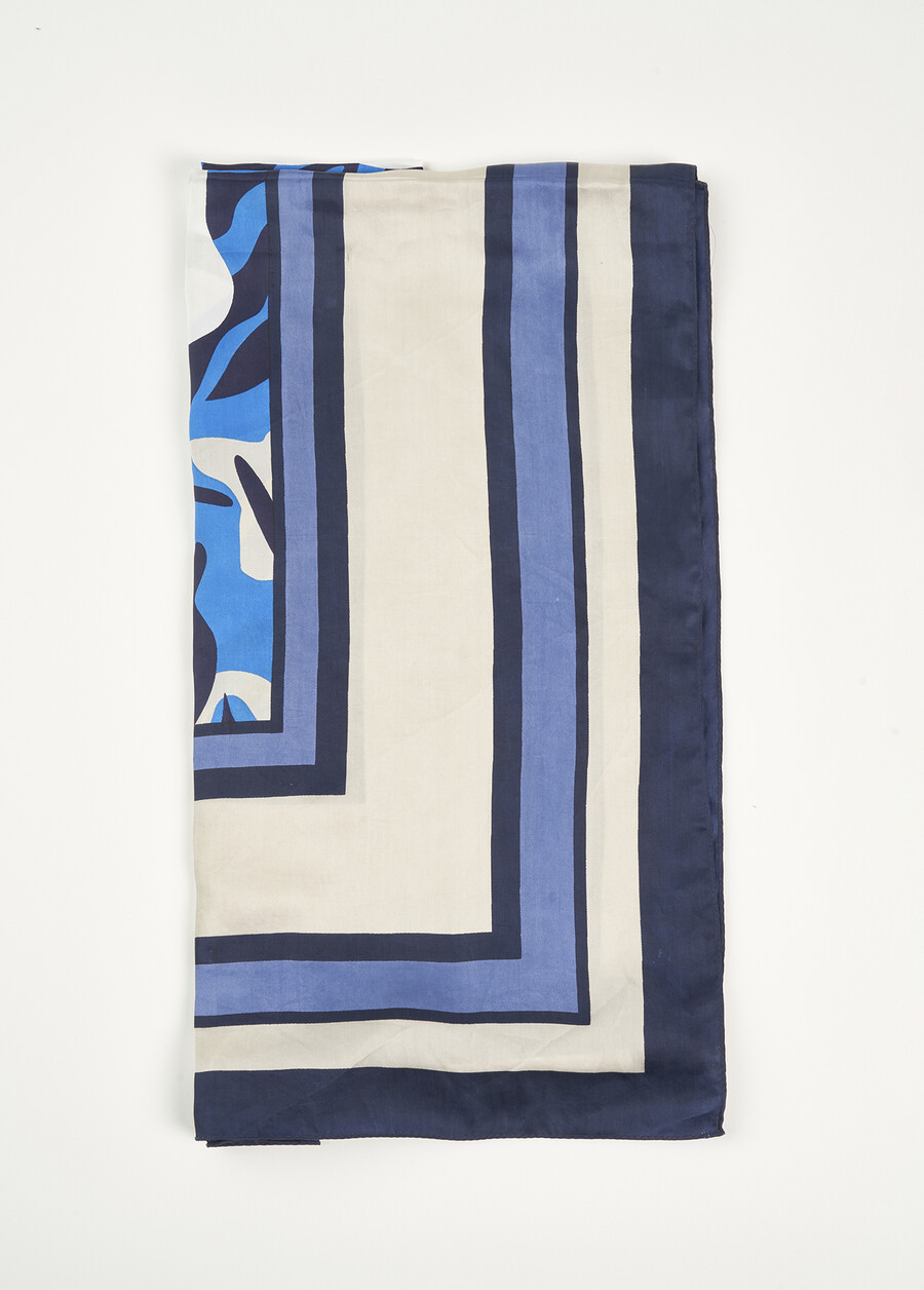 Serma 100% cutro foulard BLUE OLTREMARE Woman , image number 2