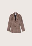 Giacca Gighen a fantasia check MARRONE TIERRA Donna immagine n. 6