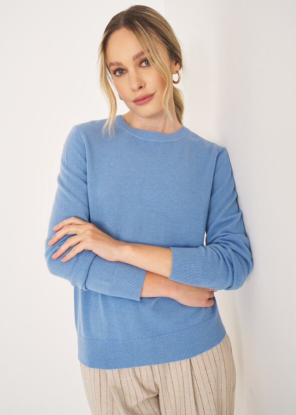 Monaco crew-neck sweater CELESTE FIORDALISO Woman null