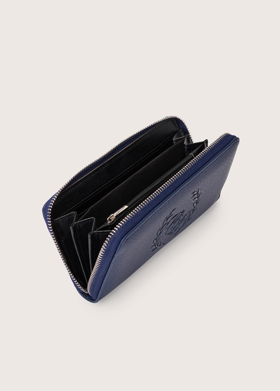 Pampin eco-leather wallet BLUE OLTREMARE  Woman , image number 2