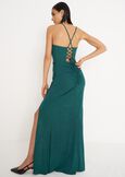 Amber lurex long dress VERDE GARDEN Woman image number 3