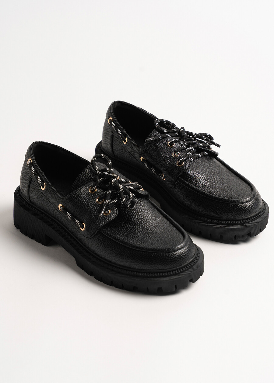 Stringata Susan stampa cervo NERO BLACK Donna , immagine n. 2