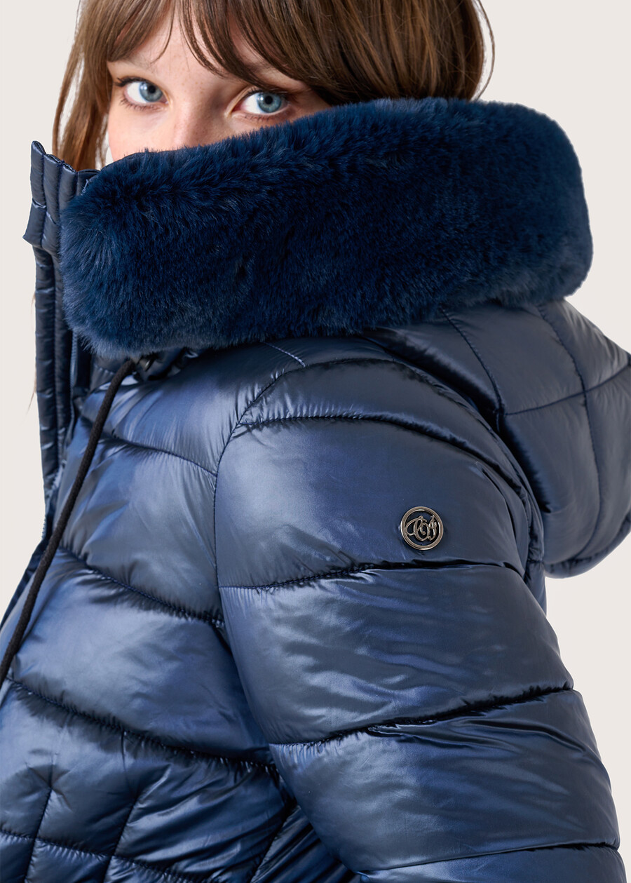Peter long down jacket BLU INCHIOSTRO Woman , image number 3