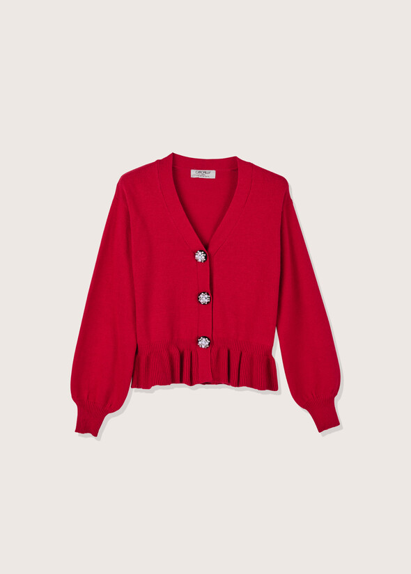 Colin cardigan with jewel buttons ROSSO CARPET Woman null