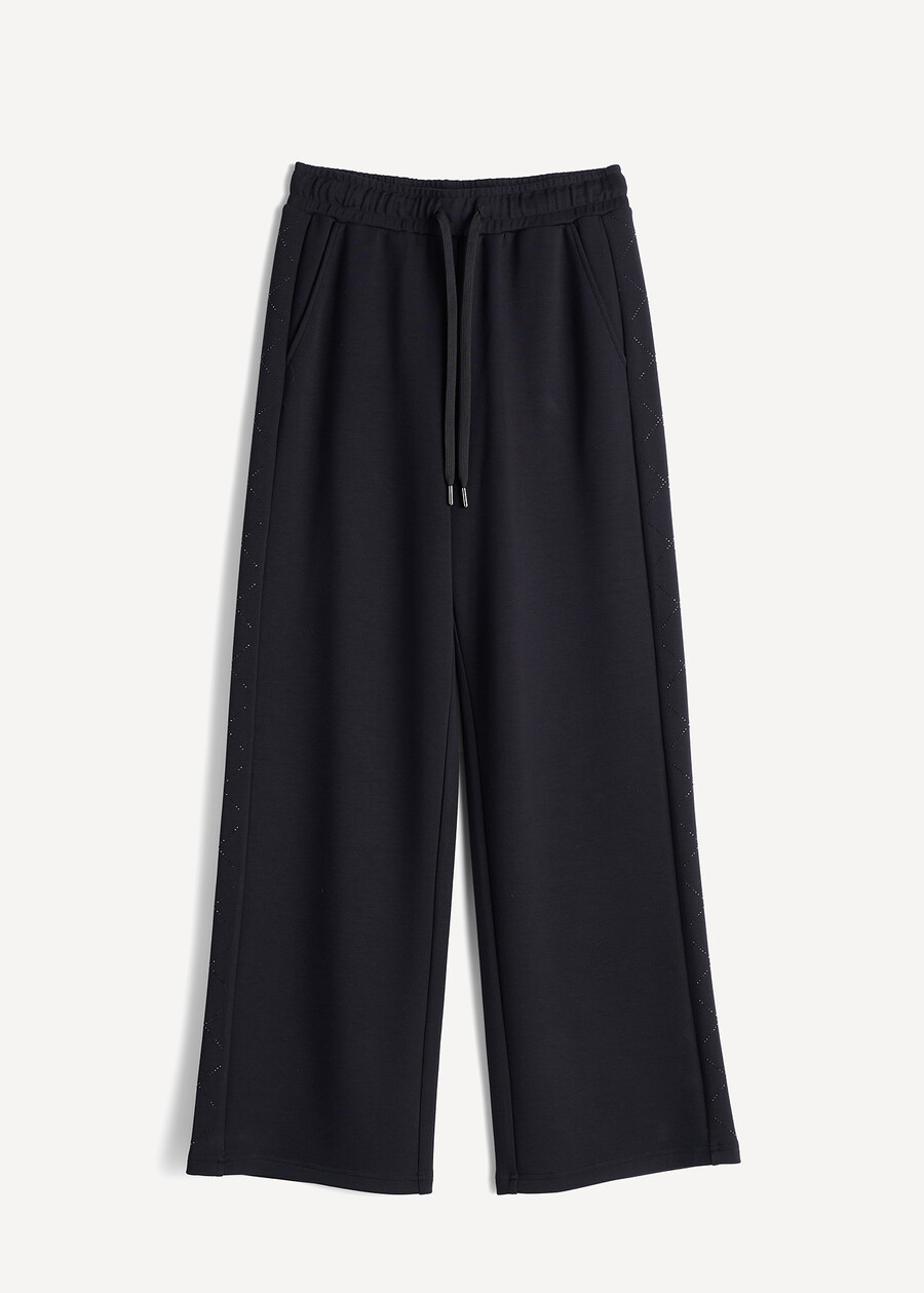 Pantaloni jogger Paddy con strass NERO Donna , immagine n. 5