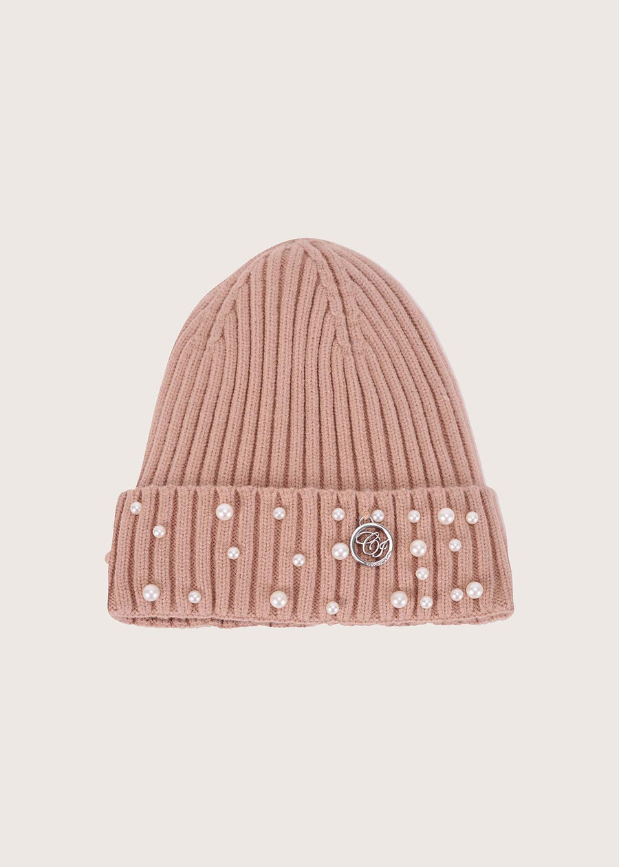 Cappello Cally con perle BEIGE DOESKIN Donna , immagine n. 2