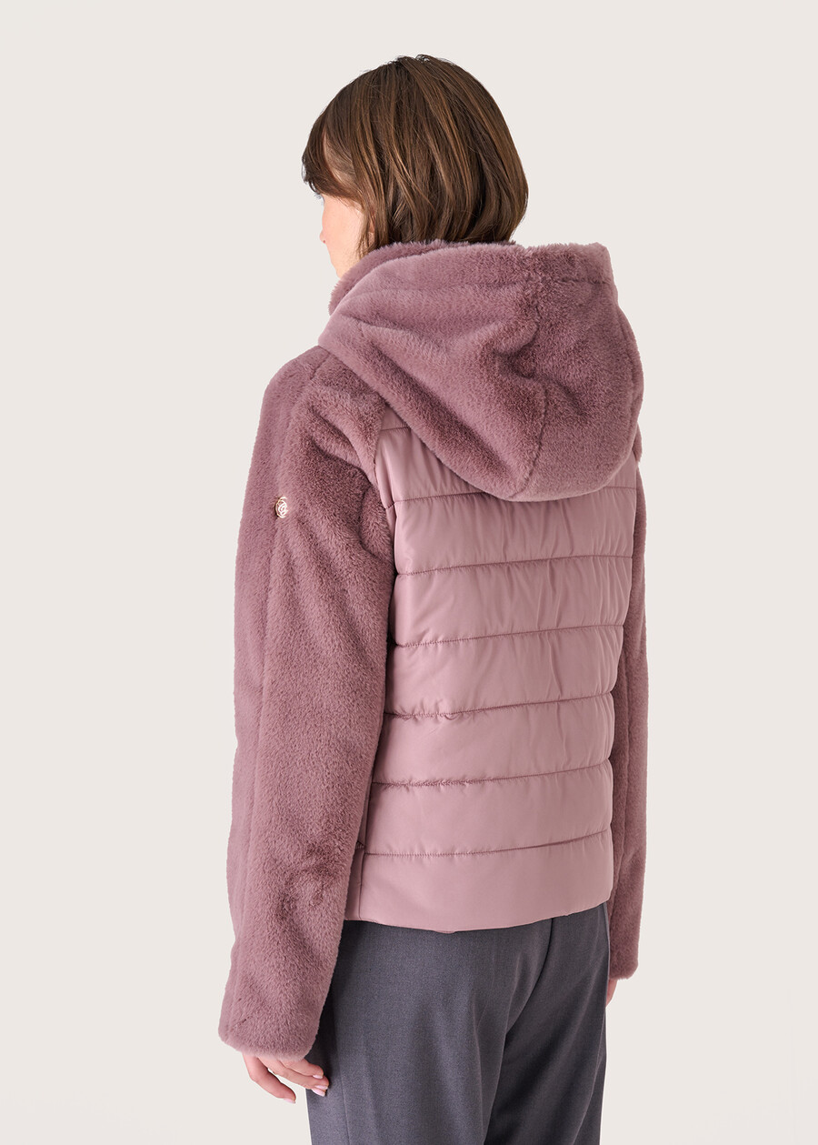 George eco-fur and nylon jacket, Woman  , image number 2