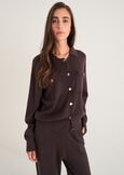 Cardigan Camilla con collo baby MARRONE CAFFEGRIGIO PERLA Donna immagine n. 1