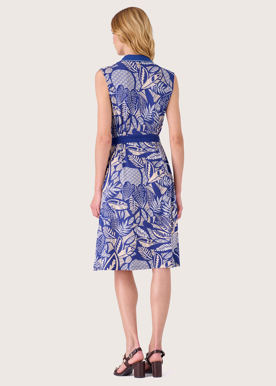 Abito giromanica Azzurra BLU Donna , immagine n. 3