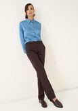 Pantaloni Alice a sigaretta a righe MARRONE MOKA Donna immagine n. 2