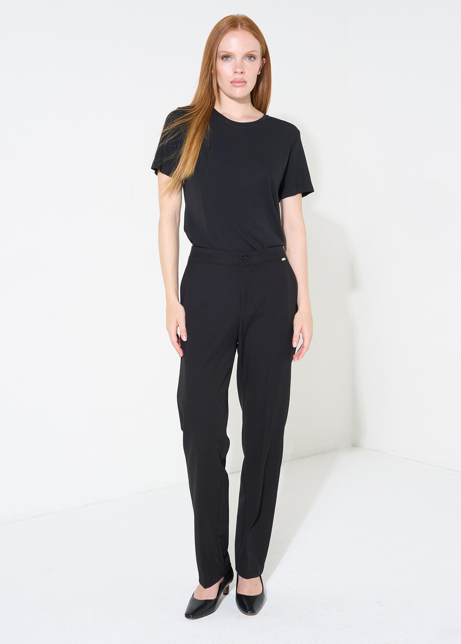 Stella jersey crew-neck T-shirt BIANCONEROBLU Woman , image number 4