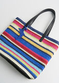 Borsa shopping Brady a righe ROSSO FRAGOLA Donna immagine n. 5