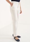 Alice bengaline trousers BLUBIANCO WHITEMARRONENERO BLACK Woman image number 3