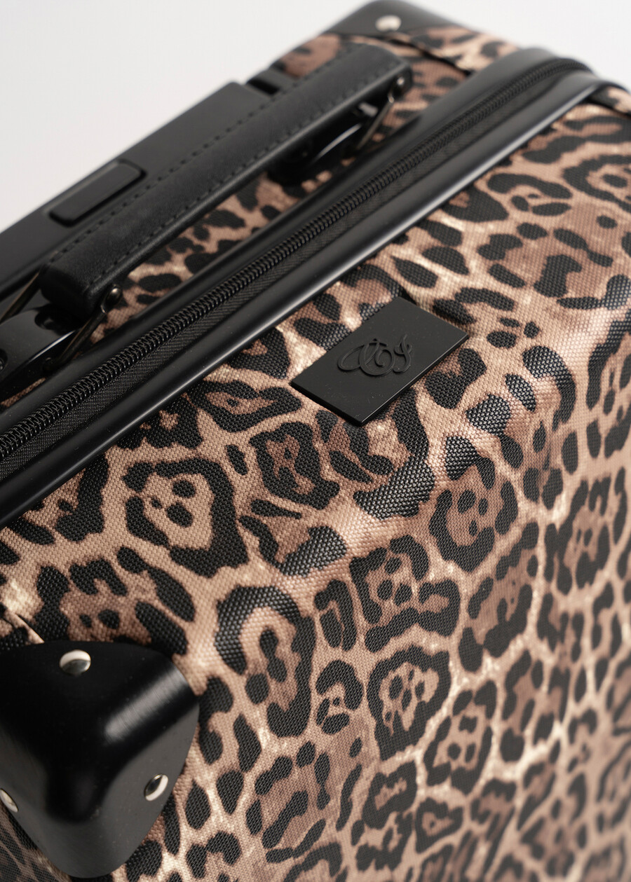 Tailor animalier eco-leather trolley NERO BLACK Woman , image number 3